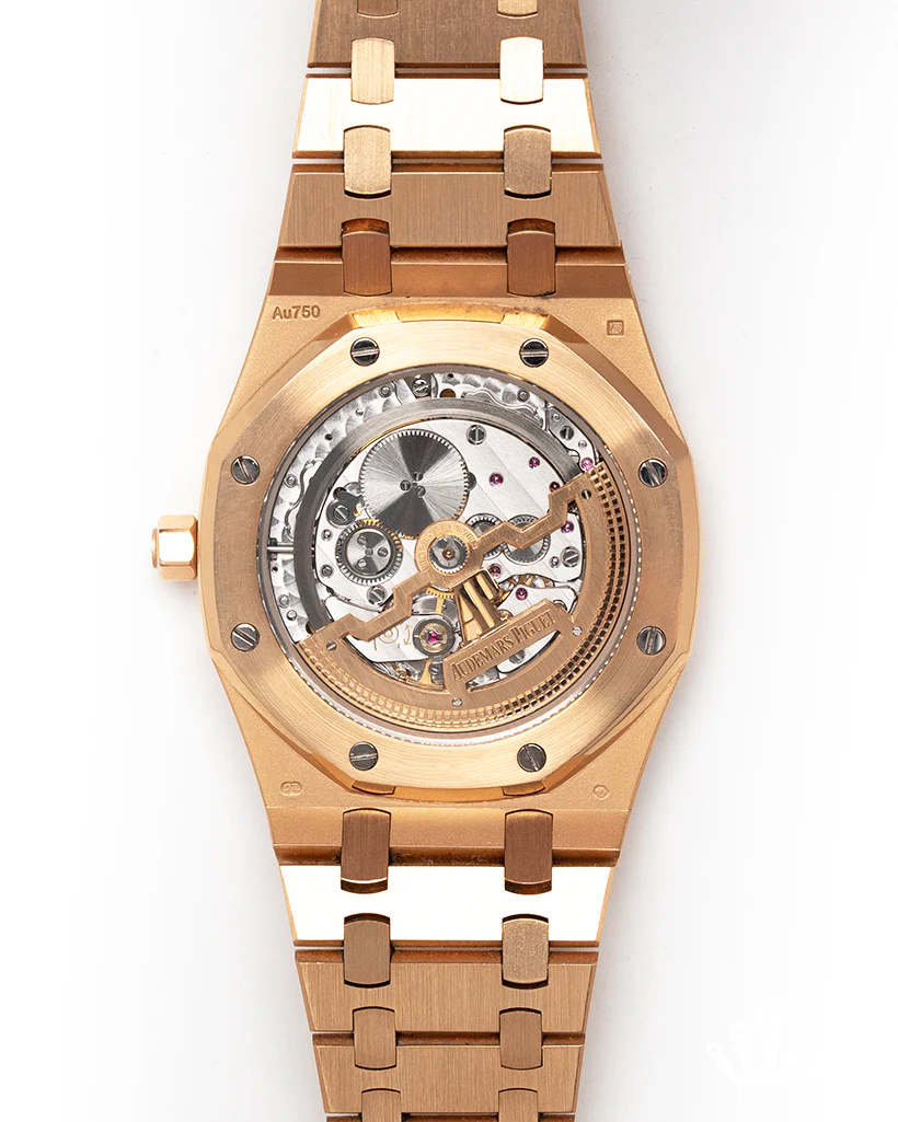 Audemars Piguet Royal Oak "Jumbo" Extra Thin - 18K Rose Gold - Just serviced by AP - Image 3